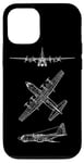 Coque pour iPhone 12/12 Pro Hercules Turboprop C130 Avion de transport tactique