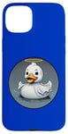 Coque pour iPhone 15 Plus Costume d'Halloween Angel Cruise Duck Halo Quack Find Hide