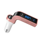 FM-sändare med Bluetooth Anslutning 4-in-1, Rosa