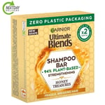 Garnier Ultimate Blends Honey Treasures Strengthening Shampoo Bar for Damaged