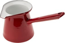 Ibili Turkish Coffee Pot Roja 0,5 l of Enamelled Steel in red, 10 x 20 x 10 cm