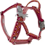 Hurtta Razzle-Dazzle Y-Harness Beetroot, 80-100cm