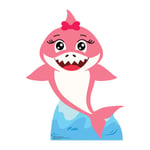 Star Cutouts - Figurine en carton Baby Girl Shark (rose) Hauter 93 cm