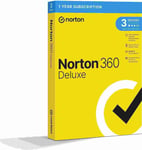 Norton Clipper Norton 360 Deluxe 25Gb +Vpn 1 Användare För 3 Enheter I 1 År Box