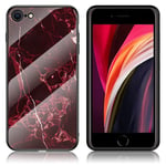 Apple Fantasy Marble iPhone SE 2020 kuoret - Punainen