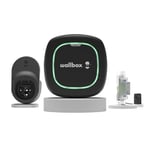 Wallbox Kit Pulsar MAX (chargeur de véhicule électrique, compteur de puissance et câble dock) 7,4 kW, 5 m, T2 noir, compatible avec Alexa et Google Home