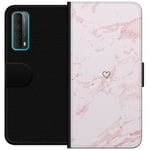 Lommeboketui til Huawei P smart 2021 med Rosa Hjerte motiv