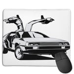 Delorean Back to The Future Customized Designs Non-Slip Rubber Base Gaming Mouse Pads for Mac,22cm×18cm， Pc, Computers. Ideal for Working Or Game