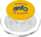 I'm Not Old I'm Classic Retro Biker Moto Vintage PopSockets PopGrip pour MagSafe