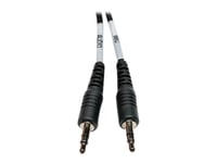 Eaton Tripp Lite Series 3.5 Mm 4-Position To 3.5 Mm 3-Position Audio Headset Splitter Adapter Cable (F/2Xm), 6 In. (15.2 Cm) - Hörlursdelare - Mini-Phone Stereo 3.5 Mm Hane Till 4-Poligt Minijack Hona - 15 Cm - Svart