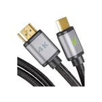 Slim HDMI Kabel 4K 3m - Högkvalitativ Anslutning