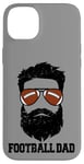 iPhone 14 Plus Football Dad Funny Messy Hair Beard Football Dad Case