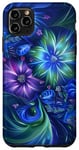 iPhone 11 Pro Max Tie Dye, Colorful Abstract Pattern, Blue & Purple Colors Case