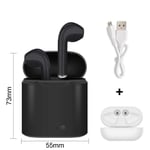 XIAOPENG I7s Wireless Earphones Bluetooth Headphones Sport Earbuds Headset With Mic Earpiece For Iphone Xiaomi Samsung Huawei Oppo 1PCS/black