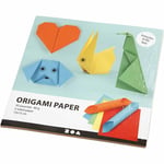 - Origami 15 x 15 cm - Grundfärger, 10 ark