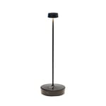 Zafferano, Lampe Swap Pro, Lampe de Table Rechargeable et Sans Fil avec Contrôle Tactile, Convient pour le Salon et l'Extérieur, Dimmer, 2700 K, Hauteur 32,5 cm, Couleur Noir