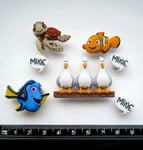 Disney Finding Nemo Novelty Craft Buttons Dory Squirt Sea Ocean Seagull Walt