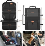 Baby Travel Kick Mats-Front/Back Seat Cover Set-Car Seats Protector & Organizer