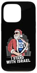 iPhone 13 Pro I Stand With Israel And USA Flag Santa Patriotic Israeli Case