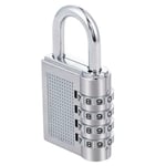 Silver Combination Padlock Combi Code Security 4-Digit Lock Locker Luggage Gym