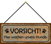 Schatzmix Plaque Murale en métal pour Chien avec Cordon Multicolore 27 x 10 cm 27 x 10 cm