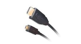 IOGEAR High Speed Micro HDMI Cable with Ethernet - HDMI-kabel med Ethernet - 2 m