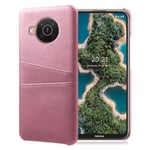 Nokia X10 / Nokia X20 skal med korthållare - Rosa Rosa