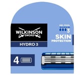 Wilkinson, Hydro 3 Ihosuojattu Vaihtopäät, 4 kpl