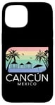 Coque pour iPhone 15 Cancun Mexico - Vacances d'été rétro mexicaines