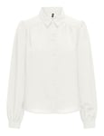 Only Onlnova Life Elite L/S Emma Shirt Solid Blouse, Cloud Dancer, S Femme