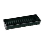 Ibili Loaf pan Moka Half-Round 30x5,5 cm, rolled steel plate, Black, 30 x 5.5 x 12 cm