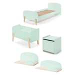 Chambre Complète Enfant 5P "Kiddy" Vert Menthe