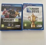 lot 2 jeu ps vita playstation portable neuf blister rugby 15 + world cup 2015