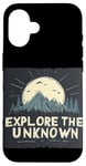 iPhone 16 Explore the Unknown at Night with Cool Forest and Moon Case