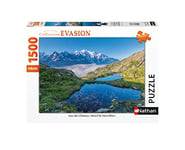 Nathan - Puzzle 1500 pièces - Lacs des Chéserys, Massif du Mont-Blanc - Adultes et enfants dès 14 ans - Puzzle de qualité supérieure - Collection Évasion - 87806