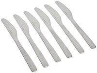 A di Alessi Knifeforkspoon Monoblock Dessert Knife, Set of 6, (AJM22/6M)