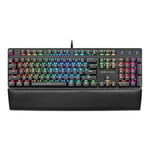 Mars Gaming MK5BPT, Clavier Mécanique RGB, Repose-poignets Rembourrés, Switch OUTEMU SQ Bleu, Langue Portugaise