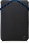 HP - PC Protective Reversible Sleeve for Laptops up to 15.6 Inches Black/Blue