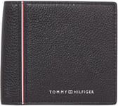 Tommy Hilfiger TH Corp CC and Coin AM0AM13043, Portefeuille à Deux Volets Homme, Black (Black), OS