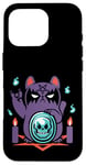 Coque pour iPhone 16 Pro Chat japonais ManekiNeko - Bad Luck - Adorable chat gothique