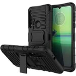 For Motorola Moto One Macro Xt2016 Shockproof Stand Tough Black Phone Case Cover