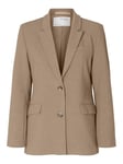 SELECTED FEMME Women's Slfrita Ls Classic Blazer Camel Mel Noos Blouse, 8