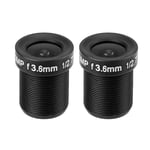 2pcs Security Lens Wide Angle CCTV 3.6mm 3MP HD Accessory For Camera SLS