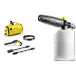 Bundle of Kärcher K 3 Horizontal Pressure Washer + Kärcher FJ6 Foam Nozzle - Pressure Washer Accessory,Multi,0.6L