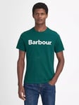 Barbour Essential Cotton Regular Fit Logo T-Shirt, Evergreen