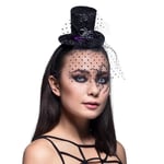 Boland 00832 - Tiara Spider Evita Serre-tête avec mini chapeau et araignée, coiffure, accessoire Halloween, carnaval, fête à thème