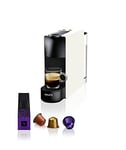 Krups Nespresso Essenza Mini Capsule Coffee Maker, 19-Bar Coffee Machine with 2 Coffee Programmes, Ultra-Compact Size and Auto-Off Function, 1450 W, 0.6 litres White