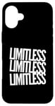 iPhone 16 Plus One Word Funny Text Design Of Limitless Quotes Case