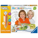 Ravensburger - tiptoi®- Coffret complet lecteur interactif + Livre Mon imagier à la ferme - Jeu éducatif électronique, sans écran - A partir de 3 ans - version française - 00 035