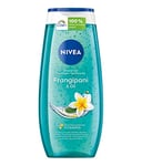 NIVEA Frangipani & Oil Gel douche 250 ml avec un pH neutre pour la peau avec un parfum vivivifiant de fleur de frangipani, douche avec perles d'huile nourrissantes